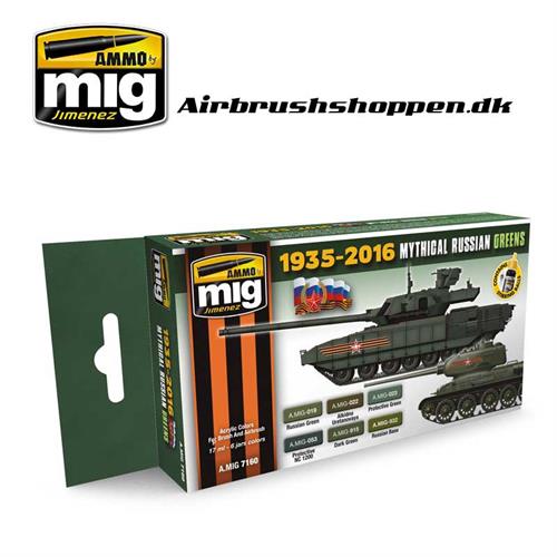 A.MIG 7160 MYTHICAL RUSSIAN GREEN COLORS 1935-2016 
